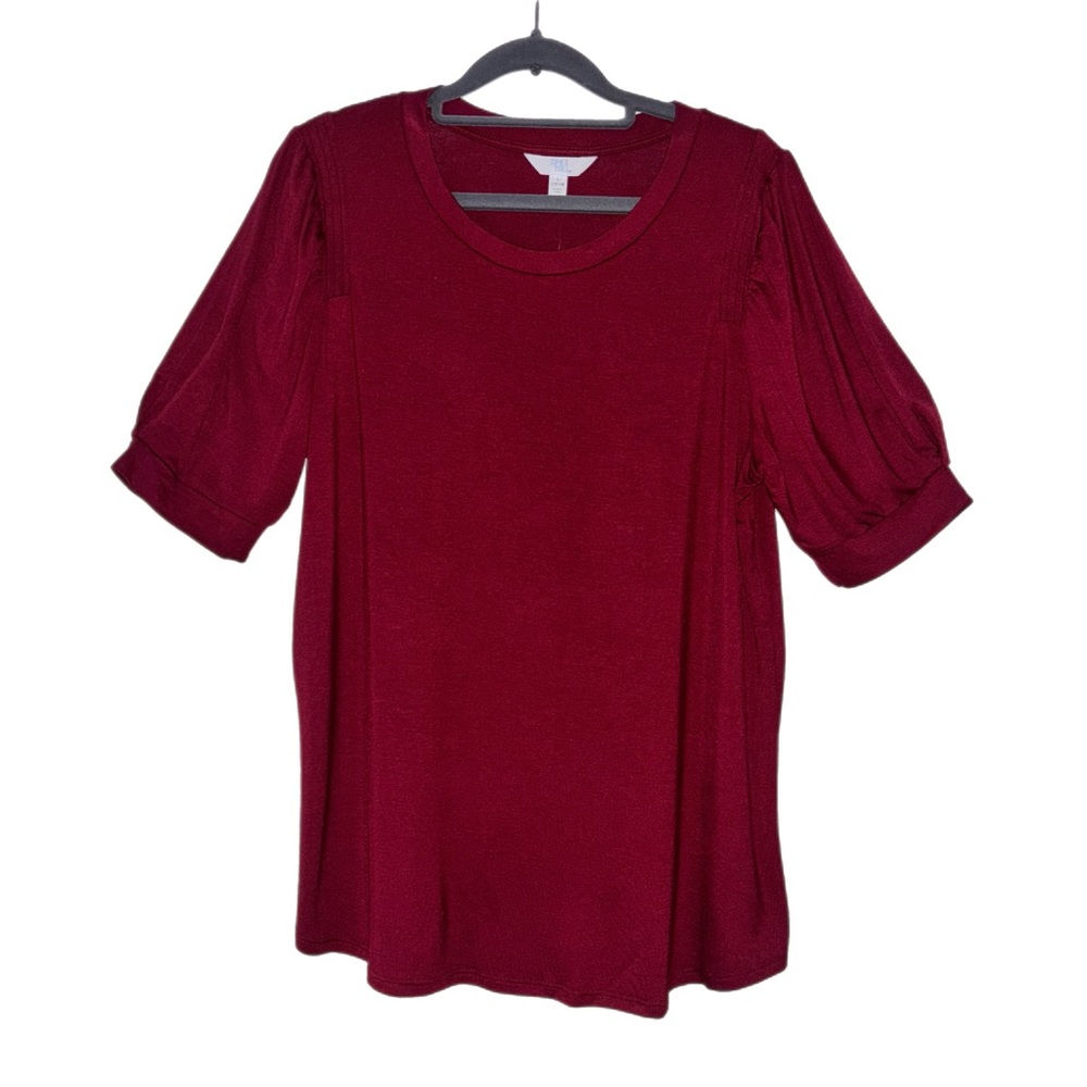 Time and Tru Rich Burgundy Blouse